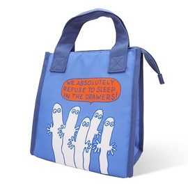 Ms Trade MOOMIN Nyoro Triangle Gusset Cooler Bag, Lunch Bag, Lunch Tote, Moomin