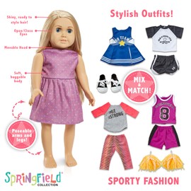Springfield 18-inch Abby Doll with Sporty Outfit Bundle