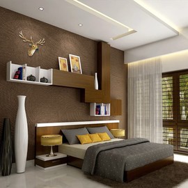 Keygift Deer Head Wall Decor 20 Inch Realistic Brown Deer Antler Wall Sculpture Faux Taxidermy Resin Animal Head Wall Mount