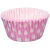 Holly Cupcakes 180 Excellent Quality Pink Polka Dot Muffin Cases