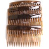 7 Centimeter Side Combs Hair Combs Pack of 4 Tortoiseshell