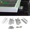 Hicello 4PCS Solar Panel Bracket, Silver Aluminum Z Bracket, Solar