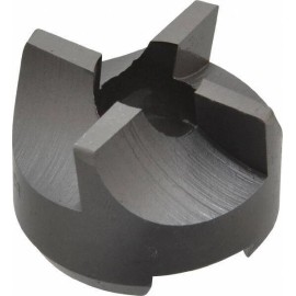 Made in USA 4 Flutes, 1-1/4" Diam, 1/2" Pilot Hole Diam, High Speed Steel Rev...