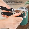 Safring Can Opener Manual, Heavy Duty Stainless Steel Smooth Edge