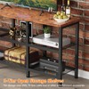 Furologee TV Stand, Small TV Console Table with 3-Tier Storage