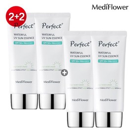 [Mediflower] Perfect Waterful UV Sun Essence 50ml x 4 / Moisturizing Sun Cream