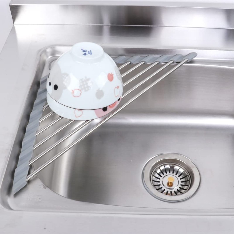 ALIMART Over the Sink Dish Drying Rack Roll Up Dish