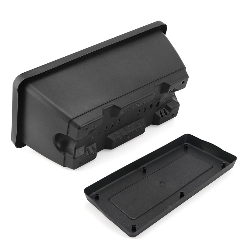 LEXININ 6 Pack 14 Inch Black Plastic Rectangular Window Planter