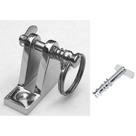 Marine Part Depot Stainless Steel Deck Hinge with Pin and Ring + Extra pin