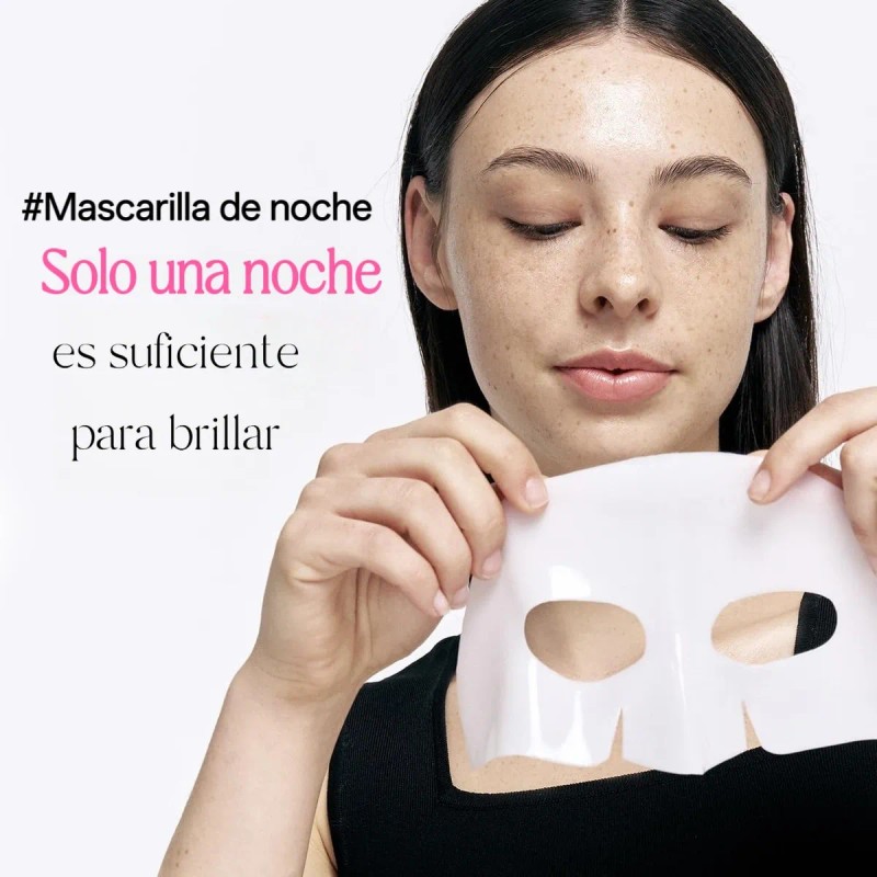 Pack 4 pzs mascarillas bio colágeno acido hialurónico todo tipo