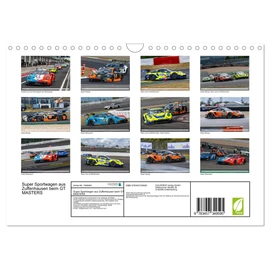 Super Sports Car from Zuffenhausen at GT Masters (Wall Calendar 2026 DIN A4 Landscape), CALVENDO Monthly Calendar: Spectacular Racing Scenes of the Nürburgring (CALVENDO Sport)
