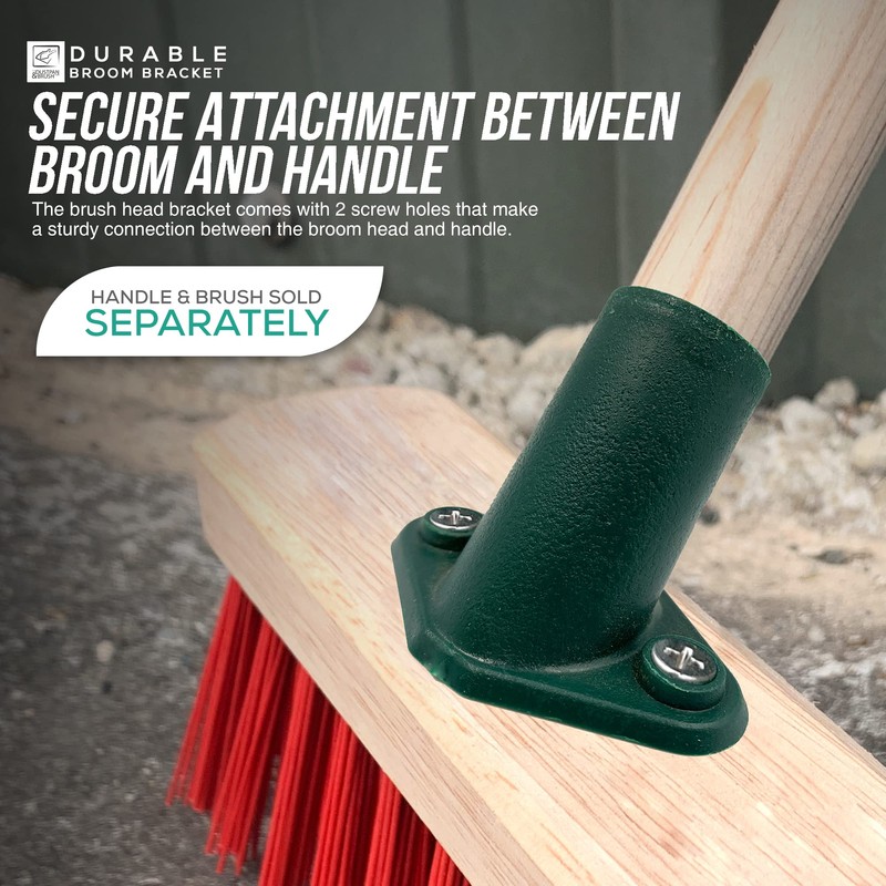 3-Pack Plastic Broom Bracket, 2 Screw Holes Heavy Duty Broom