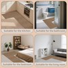 Washable Corner Kitchen Mat, L Shape Rug for Island Table,
