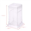 ONLYKXY 2pcs Acrylic Toothpick Box 5x5x7.5CM/1.9x1.9x２.９inch Rectangle Shape Clear Toothpick