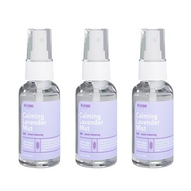 Belfiore Herbal 100% Natural Lavender Mist Spray, Organic Face Body Hair Hydrating Mister, Calming for Better Sleep, Vegan non-GMO, 2 ounce (3 Pack)
