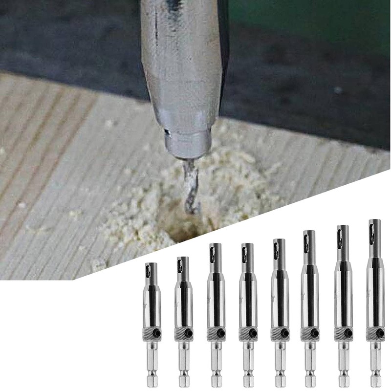 Aracombie 17pcs Self Centering Drill Bit Set for Metal Woodworking,