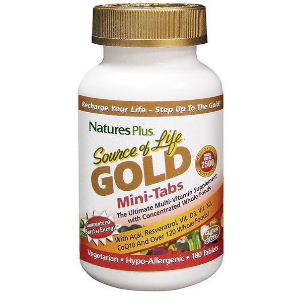 Nature's Plus Source of Life Gold 180 Mini Tabs