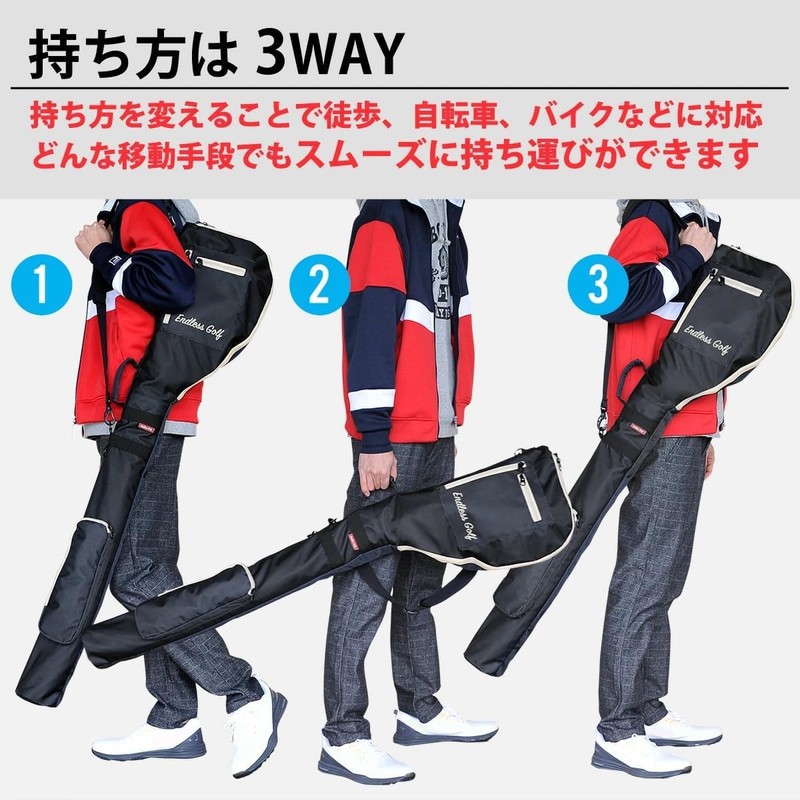 ENDLESS GOLF Golf Club Case, Holds Up to 8 (Lightweight,