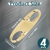 4 Zipper Fasteners for Backpacks, Anti-Theft, Removable Zipper Clips, Small