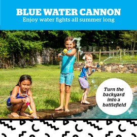 BigMouth Inc. Water Shooter Cannon, Long Range Soaker Sniper Squirt Gun, Super Fun Summer Pool Toy for Kids - Blue
