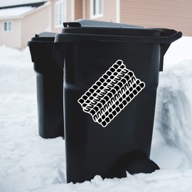 Extra Large 460mm 'Tyre Tread' Permanent Sticker Decal for Cars/Windows/Bins/Walls (DW00046816)