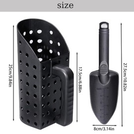 Docache Metal Detector Sand Shovel Set, Shovel Set for Metal Detection and Gardening, Beach Digging Accessories, Shovels for Metal Detecting, Digging on the Beach, Gardening