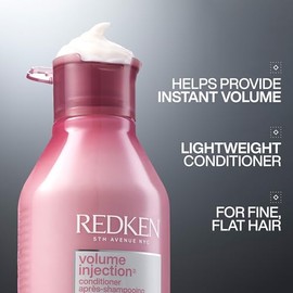 Acondicionador Redken Volume Injection para dar Volumen y Densidad al Cabello Fino 300ml