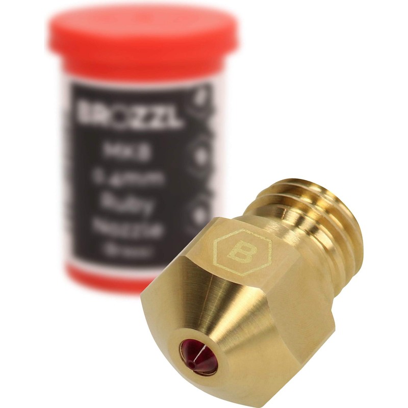 BROZZL High-End MK10 Ruby Düse 0,4 mm Durchmesser für Wanhao