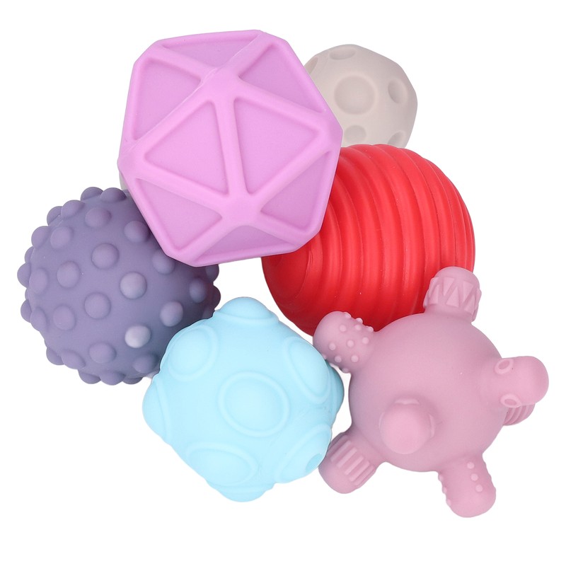 Soft Rubber Building Blocks DIY Infants Toddlers Manual Brain Relief