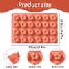 Silikon Gugelhupf Backform Set, 4 Stück, Mini Kuchenformen mit 24