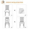 HOMECOVER Seat Covers 6 Pieces, Stretch Jacquard Chair Seat Covers