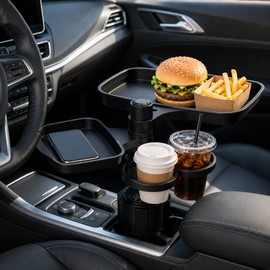 Car Seat Gap Organizer with Cup Holder – PU Leather Side Storage Box for Phones, Wallets & Daily Essentials