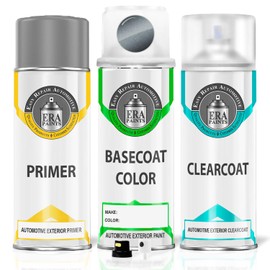 ERA Paints 368/7368 - Flint Gray Metallic for MERCEDES Exact Match Automotive Touch Up Paint Spray - Premium Kit