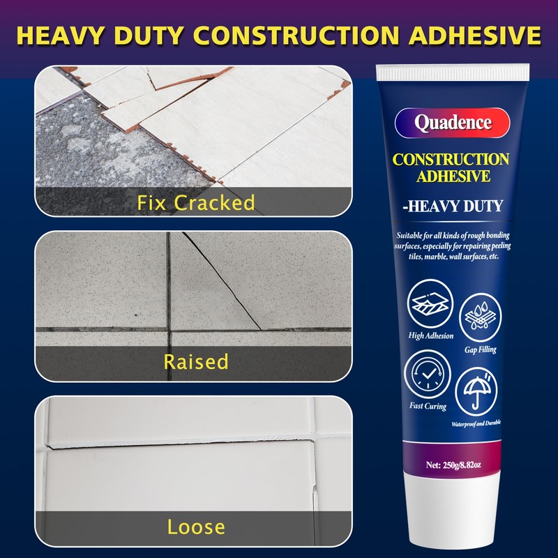 Construction Adhesive Heavy Duty, Quadence Versatile Cement Glue Floor Adhesive