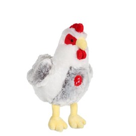 Gipsy Pomme 070354 Toy Chicken-White/Grey with sound 22 Cm