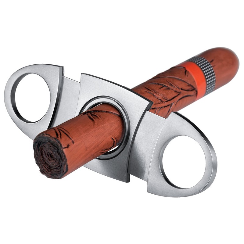 Cigar Cutter Guillotine, Stainless Steel Double Blade Cigar Clippers, 3