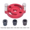 Vertical Dowel Jig Round Aluminum Alloy Self Centering Drill Guide