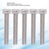 50Pcs Hex Socket Cup Head Screw Galvanized Steel M4 for