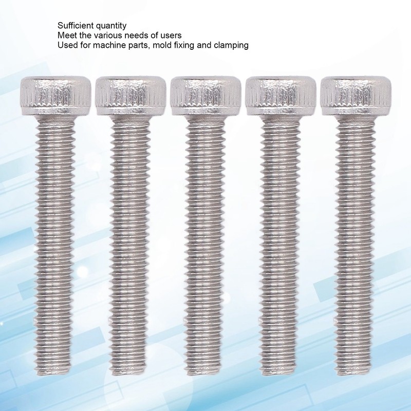 50Pcs Hex Socket Cup Head Screw Galvanized Steel M4 for