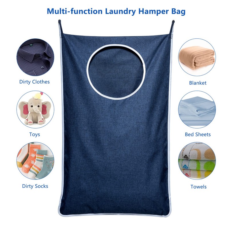 KEEPJOY Large Size 2Pack Hanging Laundry Hamper Bag, Door Hamper
