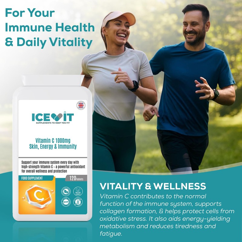 Vitamin C 1000mg – 120 Tablets | High Strength Immune