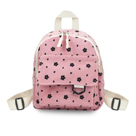 WisePoint Mini Backpack Purse, Corduroy Small Backpack Purse with Adjustable Strap, Small Backpack for Women Girls for Travel (pink)