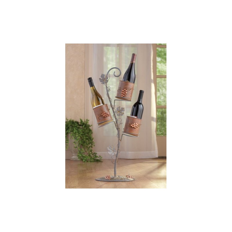 Metal Wine Bottle Tree Decoration