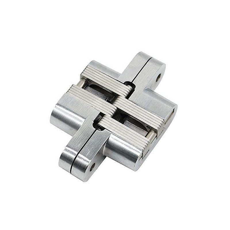 (1 Pair) Hidden Door Hinge, Stainless Steel, Hidden Barrel Wooden