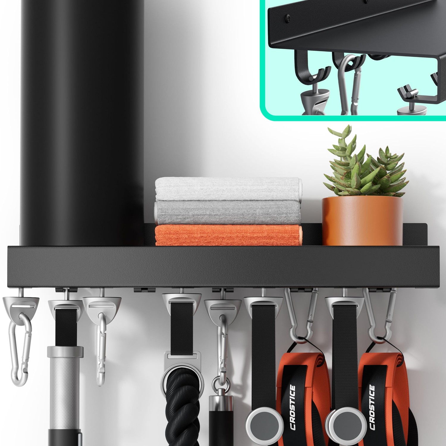 Metal Shelf Compatible with Tonal Accessories, Floating Shelf Organizer ...