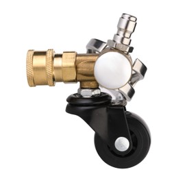 Tool Daily Undercarriage Cleaner Swivel Wheel for Pressure Washer, Underbody Car Wash, 1/4 Inch Quick Connector, 4000 PSI