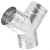 TOP-VIGOR 5" Inch to 5" Inch Y Shape Duct Splitter,
