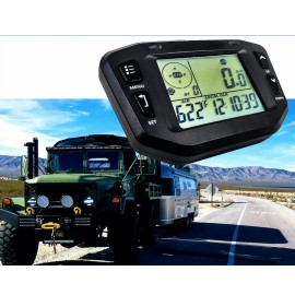 OZ-USA GPS Speedometer LCD Gauge Odometer Hourmeter Voltage Temperature Clock SxS UTV