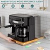 ANBOXIT Appliance Slider, Wooden Sliding Tray for Coffee Maker, Coffee