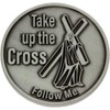 Follow Me Easter Coins Jesus & Cross Silver (Pkg of